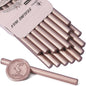 TELOSMA 16 Pcs Champagne Mini Wax Seal Sticks, Ideal for Making Wedding Invitations, Wine Packages, Cards & Gift Boxes Wax Seals