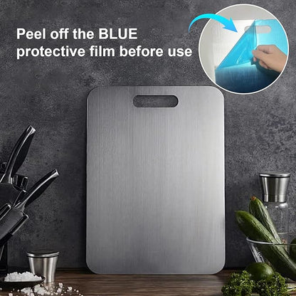 Titanium Cutting Boards for Kitchen,Katuchef Titanium Cutting Board,Non toxic Doubld-Side Available Chopping Boards, Easy to Clean and Store(1PC-M:13.38 * 9.05)