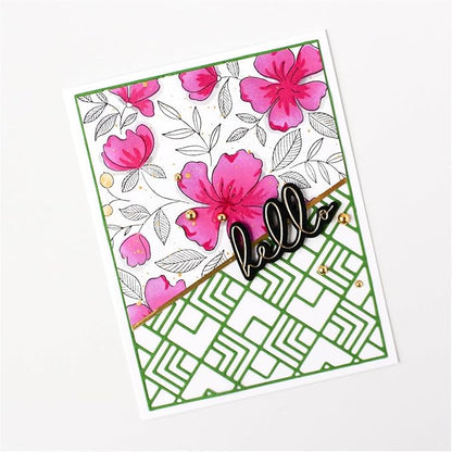 Cutting Dies Metal Stencils Scrapbooking Tools Flowers Lace Frame DIY Embossing Template for Paper Card Making Album Arts Crafts Supplies (Frame 4)