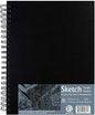 Bachmore 8.5"x11" Hardbound Sketchbook, Left Spiral Sketch Pad with Hardcover, Perforated and Durable Acid Free Drawing Paper, Ideal Art for Kids & Adults, Artist Pro & Amateurs