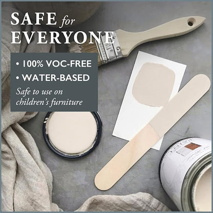 AMY HOWARD AT HOME Chalk-Based One Step Paint for Furniture, Cabinetry, Decor, Finish, and More | No Stripping, Sanding, or Priming | Ultra-Light Base | 32 Ounce | Linen