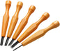WILLBOND 5 Pcs Linocut Carving Tools Set Linoleum Hand Carving Tools Wood Carving Knife Chisel Flat V Shaped Angled Gouge Half Round Carving Tools Set for Linocut Printmaking Woodcarving Woodblock