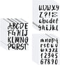 Outus 576 Pieces 8 Sheets Letters Stickers Self Adhesive Vinyl Letter Alphabet Number Stickers Mailbox Numbers Sticker, Decals for Classroom Decor, Sign, Door(Black,3 Inch)
