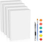 LuckyFoam White 4 Pack 12x7.5x2 inch Foam Sheets 2 Inch Thick Polystyrene Rectangles XPS Foam Board Craft for Insulating DIY Modeling Art Supplies