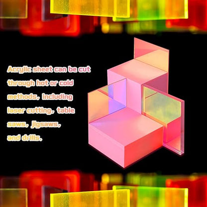 uxcell 4Pcs Acrylic Sheets 12x6 Inch Acrylic Panel 1/8 Inch-3mm Plastic Board for Picture Frames Sign Holders DIY Display Projects Craft, Orange