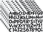 TaoBary 544 Pcs 2 Inch 16 Sheets Large Letter Stickers, Upper and Lower Case, Adhesive Vinyl Alphabet Sticker for Bulletin Board, Poster, Bottle, DIY, Notebook(Black,2 Inch)