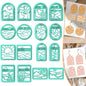 ACRNIGHEET Boho Clay Cutters - 16 Shapes Sun and Moon, Landscape Polymer Clay Cutters for Jewelry, Earring Making Kit With Storage Box