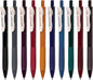 WRITECH Retractable Gel Pens Quick Dry Ink Pens Fine Point 0.5mm 10 Assorted Unique Vintage Colors For Journaling Drawing Doodling and Notetaking (Vintage 1)