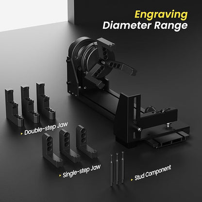 LONGER Laser Engraver Ray5 10000mW Engraver Machine DIY CNC Laser Cutter Tool for Metal Glass Wood Working Area 15.7 "x15.7" with Air Assist Rotary Roller Kit Laser