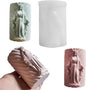 Religion Cylinder Nativity Jesus Angel Soap Resin Casting 3D Nativity Scene Candle Making Molds