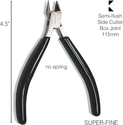 The Beadsmith Side Cutter – Extra Fine Tips – 4.5 inches (114mm) – PVC Grip Handle with Double Leaf Springs – Jewelry Making Tool for Creating Bracelets, Earrings and Necklaces