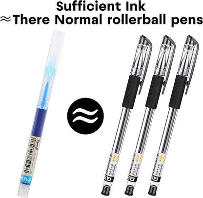 RIANCY Liquid Ink Rollerball Gel Pens, 0.5mm Extra Fine Point Tip, 24ct Assorted Colors, Smooth Writing No Smear No Bleed, Vibrant for Journaling, Drawing, Sketching, School Notes & Art Supplies