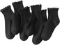 Hstyle 6 Pairs of Ruffle Socks Women, Cute Ruffle Ankle Socks