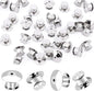 DECYOOL 200PCS Metal Locking Pin Backs, Pin Keepers Clasp Pin Backs Locking Buckles for Brooch DIY Crafts Badges Enamel Lapel Needles Pin Lock