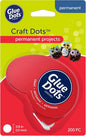 Glue Dots, Craft Dots Dot N' Go Dispenser, Double-Sided, 3/8", .38 Inch, 200 Dots, DIY Craft Glue Tape, Sticky Adhesive Glue Points, Liquid Hot Glue Alternative, Clear
