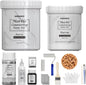 NADAMOO White Marble Countertop Paint Kit for Kitchen Bathroom, Counter Top Refinishing Kit Cover Up to 35 SQ. FT.