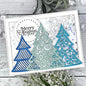 Mvchifay Cutting Dies for Card Making Metal Die-Cuts Scrapbooking Tool Hollow Frame DIY Craft Punch Template Embossing for Paper Album Decor (3 Christmas Tree-14.3x9.1cm)