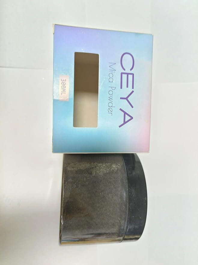 Ceya Mica Powder, 5.3oz/ 150g Grey Pearlescent Effect Colorant Pigment Powder for Epoxy Resin, Tumblers, Slime Bath Bomb, Soap Dye, Slime, Candle Making, Resin Crafting, Paint, Jewelry, Nail Polish