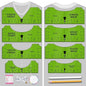 Vowlove Tshirt Ruler Guide for Vinyl Alignment: T Shirt Ruler to Center Design, Tee Measurement Tools, Heat Press Accessories for Sublimation, HTV Heat Transfer Vinyl Press, Screen Printing