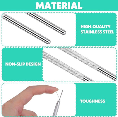 10 Pcs Needle Tools for Clay, Clay Modeling Tools, Seven Needles Wire Texture Tool, Sculpting Ceramics Pottery Carving Tool for Ceramic Polymer Pottery Sculpting, Texturing, Modeling