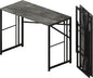 Folding Desk 40 inch Writing Gaming Computer Camping Desk, No Assembly Required Home Office Table, Grey
