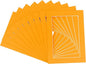6x8 Mat for 8x10 Frame - Precut Mat Board Acid-Free Orange 6x8 Photo Matte Made to Fit a 8x10 Picture Frame, Premium Matboard for Family Photos, Show Kits, Art, Picture Framing, Pack of 100 Mats