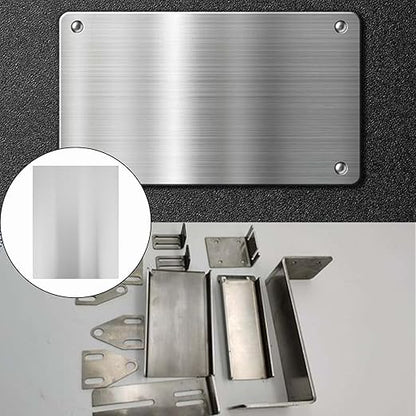 430 Stainless Steel Sheet Metal 12" x 16" x 1/32" Inch Metal Plates for Magnetic Mount Board Wall 20GA(0.80MM) 430 Stainless Steel Shim Stock Plates Metal Sheets for Crafting, Kitchen DIY, Office