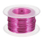 uxcell 20 Gauge / 0.8mm Anodized Aluminum Wire for Jewelry Craft Making, 102 Feet Bendable Flexible Wire for DIY Home Decor Gardening Sculpture, Rose Red