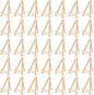 100 Pcs Mini Wood Display Easel Stands 5 Inch Small Wooden Canvas Easels A-Shaped Tripod Small Easels Arts Crafts Easels for Small Canvas Holder, Crafts, Signs, Photos, DIY Crafts, Home Decoration