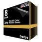 Trotec TroLase | 12"x12"x1/16", 8 Pcs | Black/Gold | 2 Ply | Modified Acrylic | Laser Engraving Double Color Plastic Sheet | Engraving Blanks for Laser, Saw, Guillotine | Made in USA