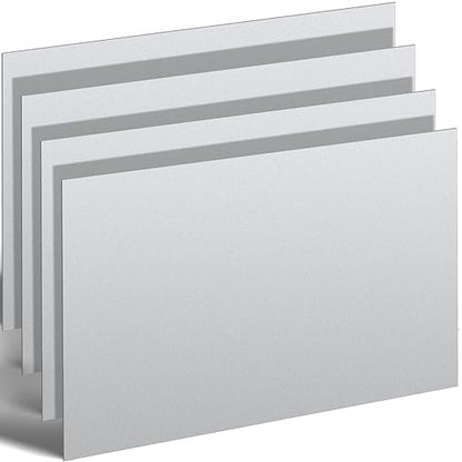 Hicarer 4 Pcs Mild Steel Sheet Cold Rolled 18 Gauge Metal Plate Weldable Metal Sheets for Professional Industrial DIY Use, Clean Surface Easy to Weld (12" X 16")