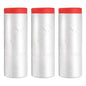 uxcell Pre-Taped Masking Film, 7.9ft x 66ft High-Tack Painters Tape Plastic Drop Cloth with High-Tack Painters Tape for Painting Protection Red 3Pcs