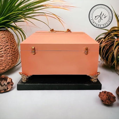 Dixie Belle Paint Company Chalk Finish Furniture Paint - Cottage Door (16oz) - Matte Dusty Coral Chic Chalk Mineral DIY Furniture Paint