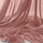 Horbaunal Dusty Rose Chiffon Fabric by The Yard, 1 Yard Continuous Sheer Fabric 59" Wide Soft Draping Fabric for Wedding Arch Draping Party Backdrop DIY Sewing