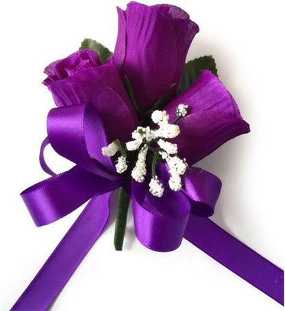 VATIN Double Face Bright Purple Satin Ribbon 3/8" Continuous 50 Yards,Purple Polyester Fabric Ribbon use for Bows Bouquet, Gift Wrapping, Floral Arrangement Wedding Decoration