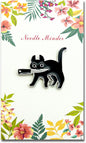 Black Cat Magnetic Needle Minder for Cross Stitch – Strong Needlepoint Holder, Embroidery Sewing Magnet – Secure & Decorative Needle Minders for Stitching & Crafting (Cat)