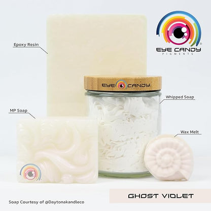 Eye Candy Premium Mica Powder Pigment “Ghost Violet” (25g) Multipurpose DIY Arts and Crafts Additive | Woodworking, Natural Bath Bombs, Resin, Paint, Epoxy, Soap, Nail Polish (Ghost Violet, 25G)