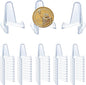 50 PCS Acrylic Display Holder Clear Display Easel Stands for Coins Capsules Phone Medals Stones Cards (Small)
