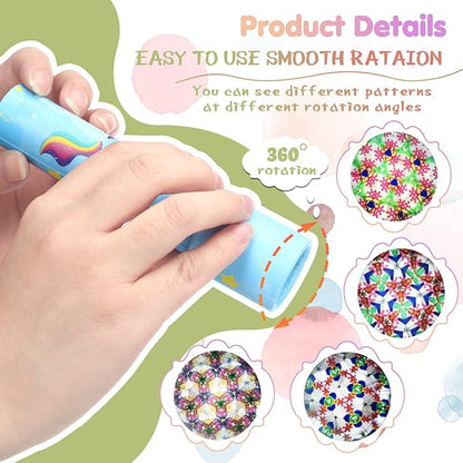 Yunsailing 30 Pcs Classic Kaleidoscopes Party Favors Vintage Mini Kaleidoscope Party Favor Educational Toy for Kids Valentine's Return Gifts School Classroom Prizes Goodie Bag Fillers(Cute)