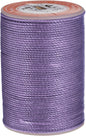 uxcell Round Leather Sewing Waxed Thread, 55m / 60 Yards Wax Polyester String, 0.8mm Waxed Stitching Cord for Leather Crafts, Bookbinding, Bracelets Braided, Light Purple