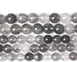 90pcs 4mm Natural Grey Cloud Crystal Stone Beads for Jewelry Making Energy Healing Power Stone Beads DIY Bracelet Necklace Accessories 15"(4mm, Grey Cloud Crystal)