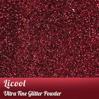 Fine Glitter for Nail Art, 100g/3.5oz Extra Fine Glitter Powder Packs for Epoxy Resin Art, Craft Glitter for Tumblers Candle Slime Making, Festival Body Face Eyeshadow Nail Glitter (Valentine Red)