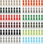 DOITEM 96Pcs Zipper Repair Kit - 12 Colors, 3# Zipper Pulls, Rescue Kit for Clothing, Jackets, Purses, Luggage, Backpacks