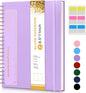 Blank Spiral Notebook Journal 8.5” x 11”, A4 Large Sketch Book for Women Men, 100 GSM Blank Paper Drawing Notebook, Plastic Hardcover Spiral Bound Sketchbook for Sketching Work School Writing, Purple