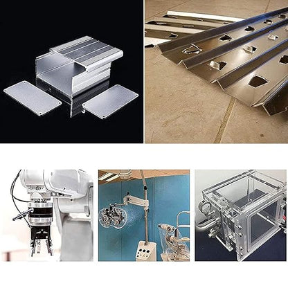 5052 H32 Aluminum Sheet Metal 12 x 12 x 1/8 (0.125”) Inch Flat Plain Aluminum Plate Covered with Protective Film, Rectangle 3MM Aluminum Metal Plate for Crafting, Industry