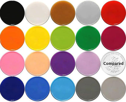 Set of 100 Opaque Plastic Learning Counters Mini Poker Chips Game Tokens with Storage Box (LightGray, 1 Inch)