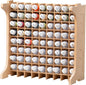 Large Capacity Plastic Model Tool Storage Paint Rack - Holds 72 Pieces, Compatible with Vallejo Modular Paint Rack, MDF Material, GK12