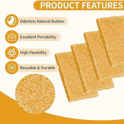 12 Pcs Rubber Cement Eraser - Glue and Residue Eraser Rubber Cement Cleaner for Removing Adhesive & Residues from Paper Plastic and More