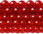 10MM 72pcs Semi-Precious Red Agate Beads Natural Stone Round Loose Beads for Jewelry Making DIY Bracelet Necklace 2 Strands 32"