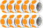 Perco Fluorescent Orange 3-Inch Perforated Circle Dot Sticker Labels — 10 Rolls, 5,000 Round Stickers — with Permanent Adhesive for Moving Boxes, Sale Signage, Displays, Status Messaging—Made in USA
